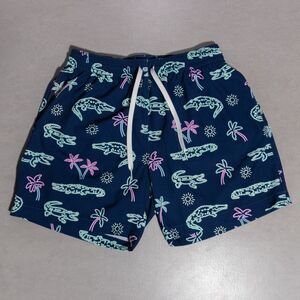 Chubbies The Neon Glades Gator Bathing Suit Swim Trunks Lined Large 5.5” SPF